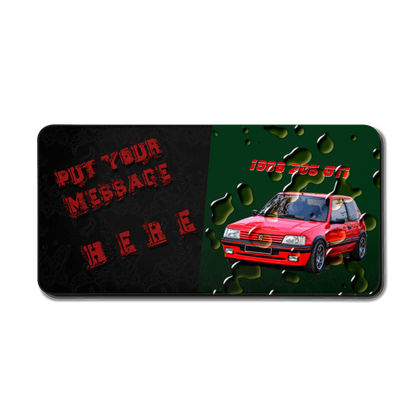  Just Being You, Your Way!-Desk mat | 205 1.9 GTi. Give your auto shop, home office or cave some automotive flair or personalize it with an artist's impression of your own beast for something truly unique.-Desk Mats - 205 GTi P0P1P2P3