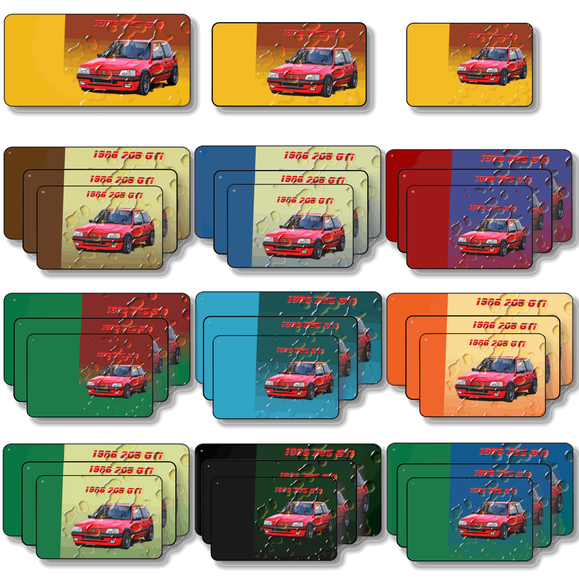  Just Being You, Your Way!-Desk mat | 205 1.9 GTi. Give your auto shop, home office or cave some automotive flair or personalize it with an artist's impression of your own beast for something truly unique.-Desk Mats - 205 GTi P0P1P2P3