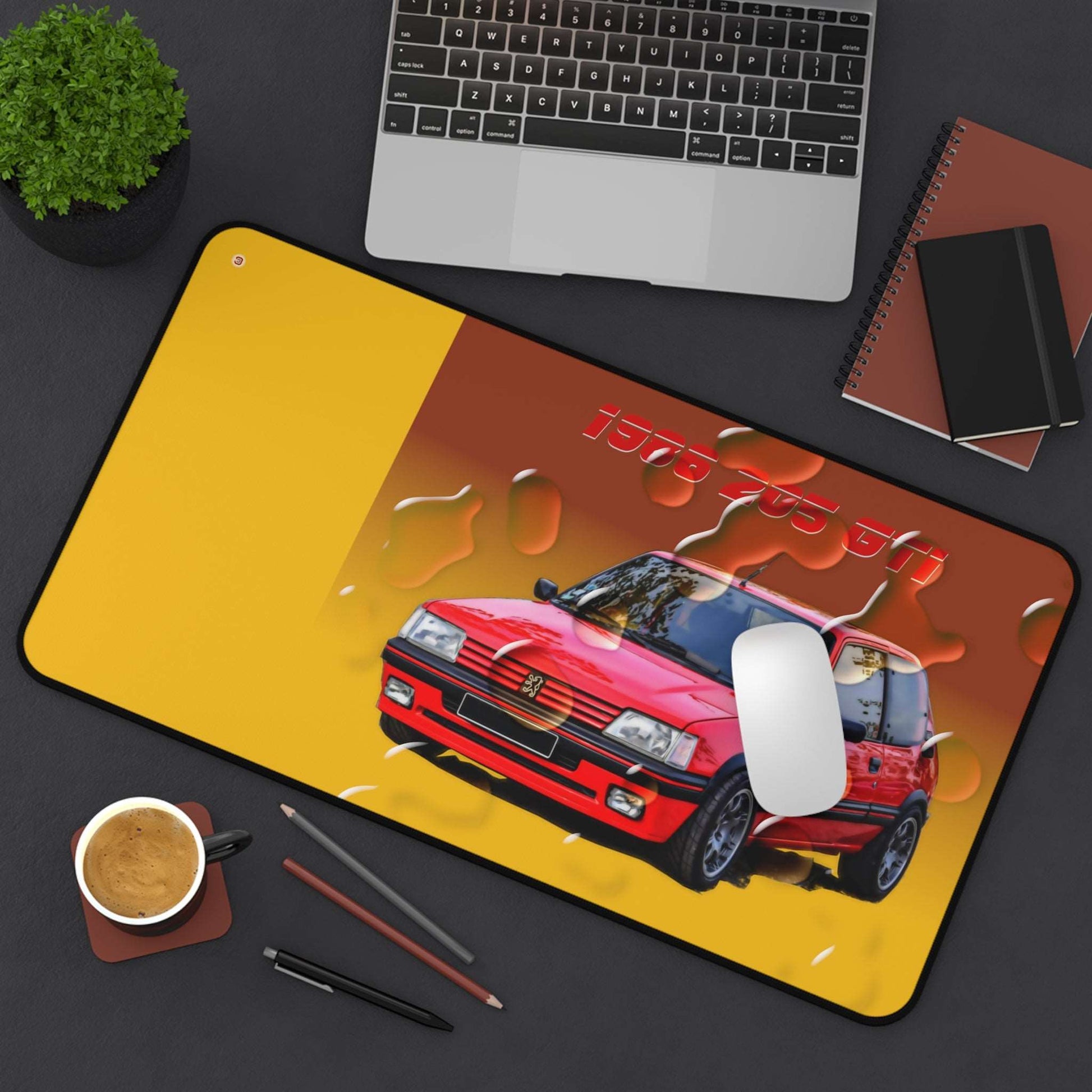  Just Being You, Your Way!-Desk mat | 205 1.9 GTi. Give your auto shop, home office or cave some automotive flair or personalize it with an artist's impression of your own beast for something truly unique.-Desk Mats - 205 GTi P0P1P2P3