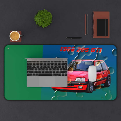  Just Being You, Your Way!-Desk mat | 205 1.9 GTi. Give your auto shop, home office or cave some automotive flair or personalize it with an artist's impression of your own beast for something truly unique.-Desk Mats - 205 GTi P0P1P2P3