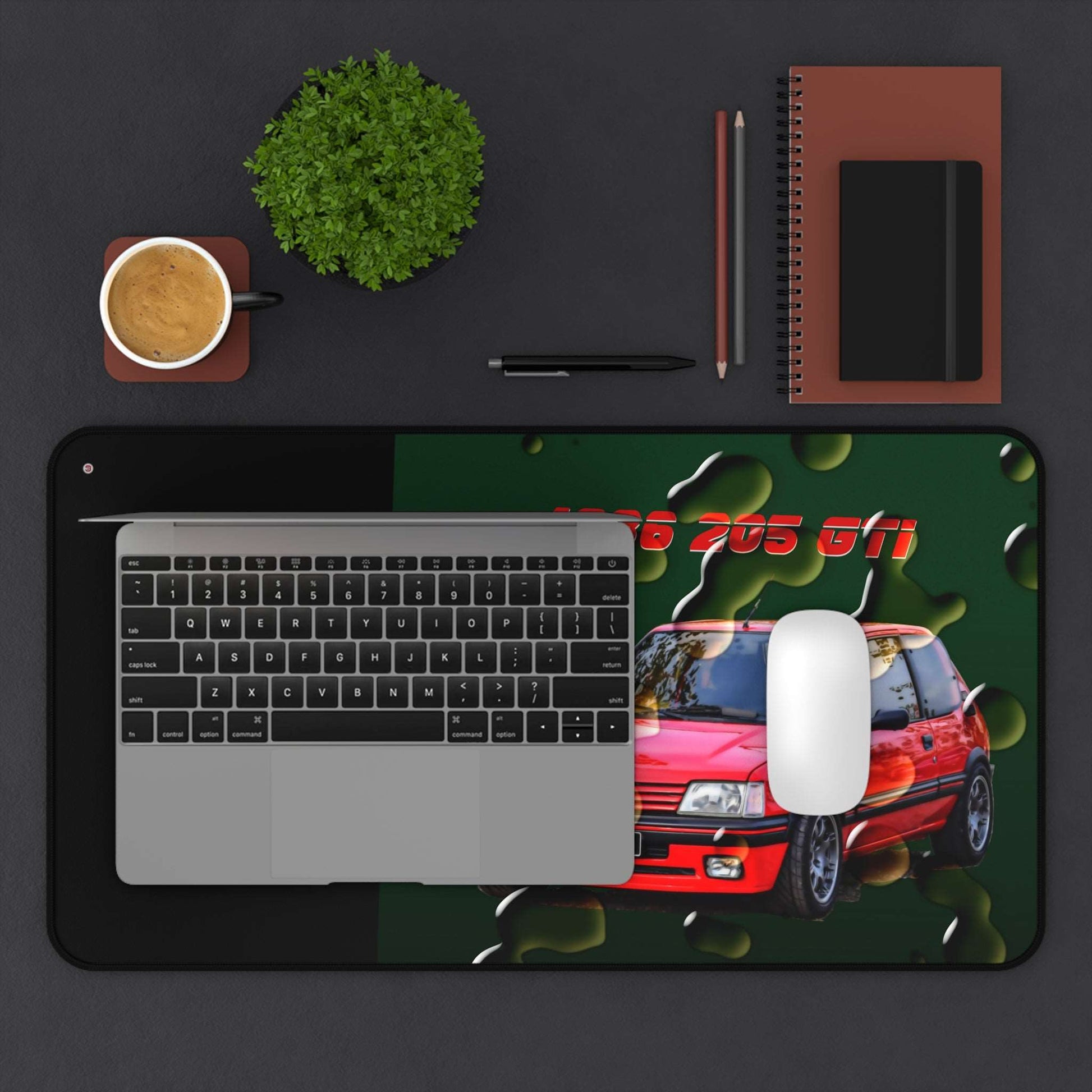  Just Being You, Your Way!-Desk mat | 205 1.9 GTi. Give your auto shop, home office or cave some automotive flair or personalize it with an artist's impression of your own beast for something truly unique.-Desk Mats - 205 GTi P0P1P2P3