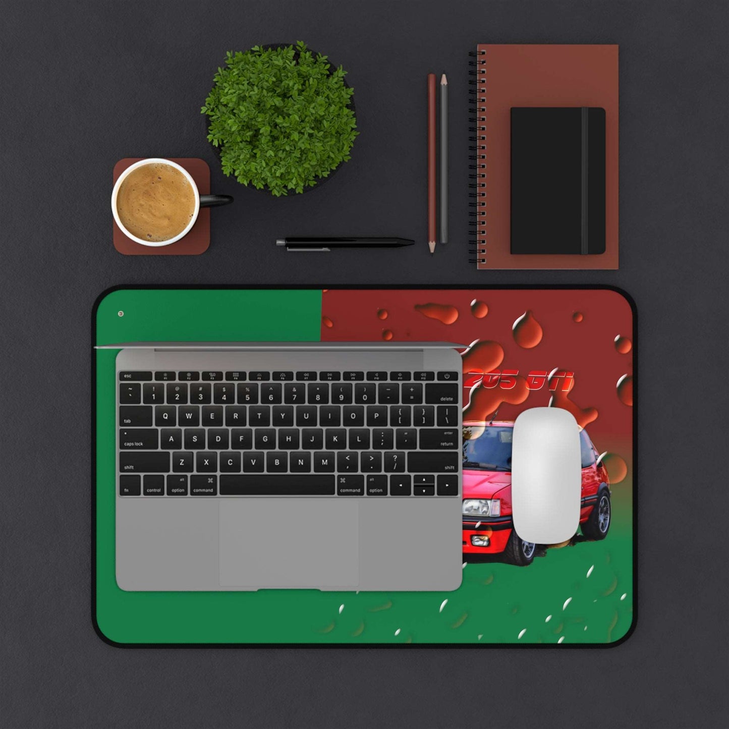  Just Being You, Your Way!-Desk mat | 205 1.9 GTi. Give your auto shop, home office or cave some automotive flair or personalize it with an artist's impression of your own beast for something truly unique.-Desk Mats - 205 GTi P0P1P2P3