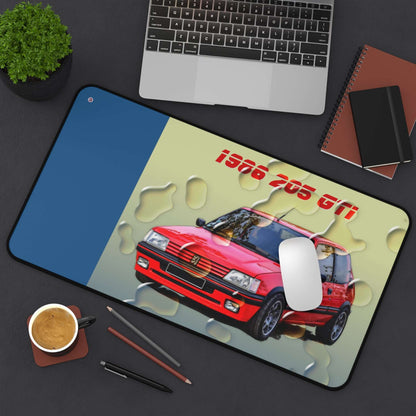  Just Being You, Your Way!-Desk mat | 205 1.9 GTi. Give your auto shop, home office or cave some automotive flair or personalize it with an artist's impression of your own beast for something truly unique.-Desk Mats - 205 GTi P0P1P2P3