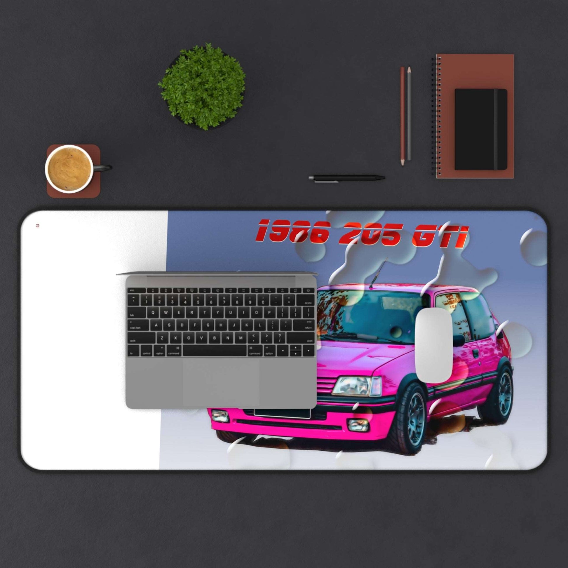  Just Being You, Your Way!-Desk mat | 205 1.9 GTi. Give your auto shop, home office or cave some automotive flair or personalize it with an artist's impression of your own beast for something truly unique.-Desk Mats - 205 GTi P0P1P2P3