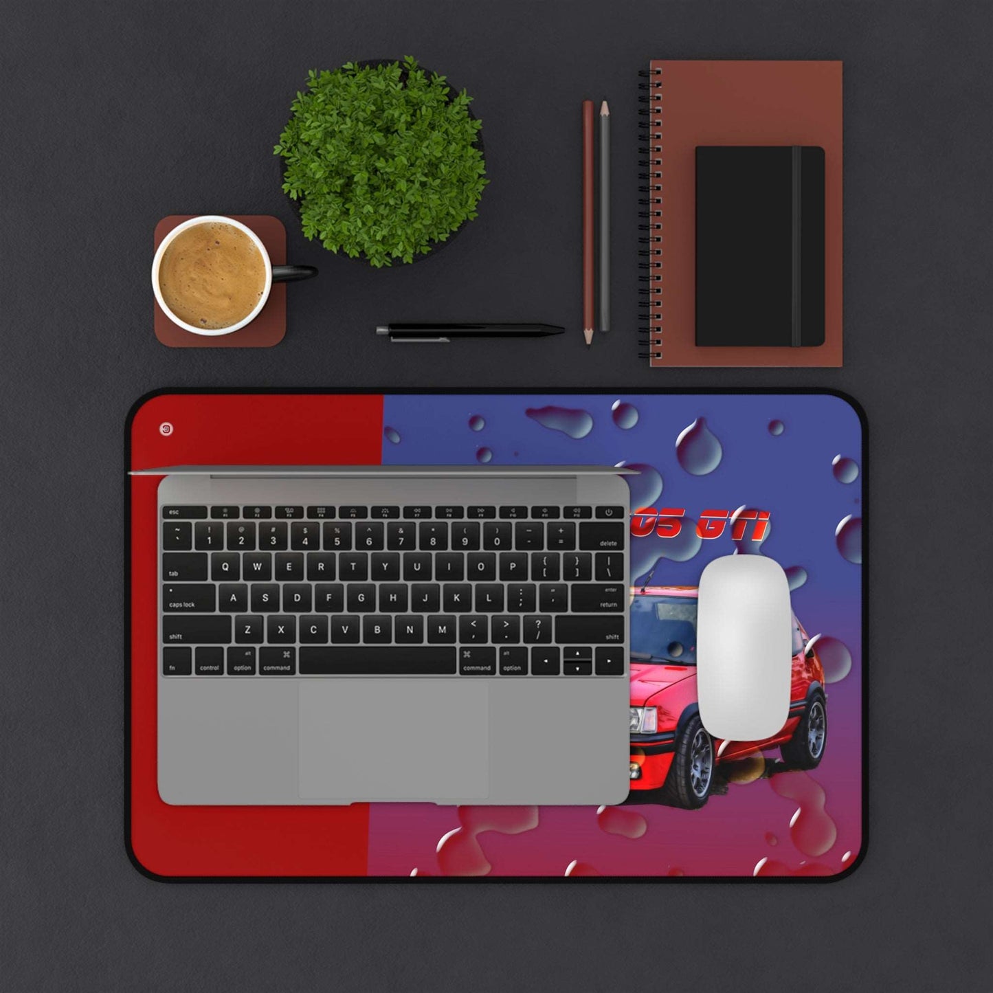  Just Being You, Your Way!-Desk mat | 205 1.9 GTi. Give your auto shop, home office or cave some automotive flair or personalize it with an artist's impression of your own beast for something truly unique.-Desk Mats - 205 GTi P0P1P2P3