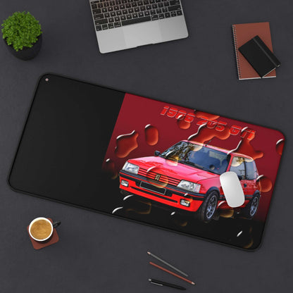  Just Being You, Your Way!-Desk mat | 205 1.9 GTi. Give your auto shop, home office or cave some automotive flair or personalize it with an artist's impression of your own beast for something truly unique.-Desk Mats - 205 GTi P0P1P2P3