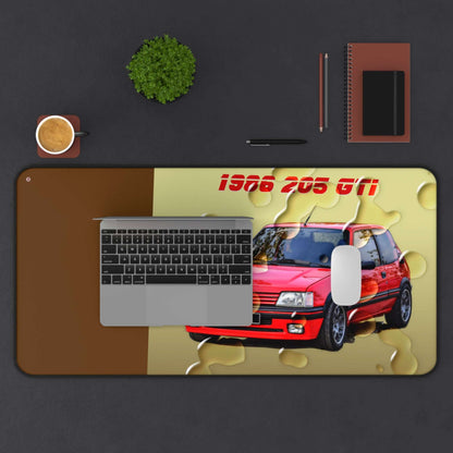  Just Being You, Your Way!-Desk mat | 205 1.9 GTi. Give your auto shop, home office or cave some automotive flair or personalize it with an artist's impression of your own beast for something truly unique.-Desk Mats - 205 GTi P0P1P2P3