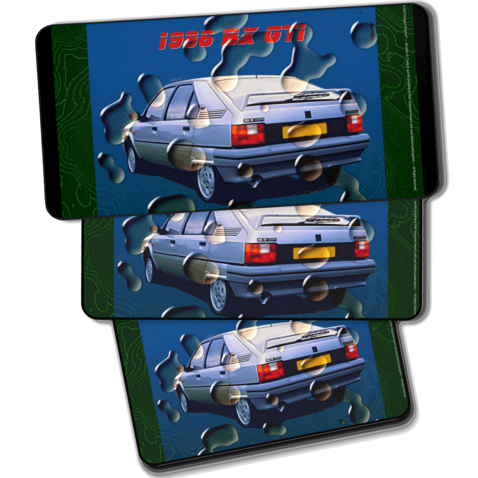  Just Being You, Your Way!-Desk mat | BX 1.9 GTi. Give your auto shop, home office or cave some automotive flair or personalize it with an artist's impression of your own beast for something truly unique.-Desk Mats - BX GTi P0P1P2P3