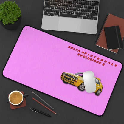  Just Being You, Your Way!-Desk mat | Delta HF Integrale Evo 2. Give your auto shop, home office or cave some automotive flair or personalize it with an artist's impression of your own beast for something truly unique.-Desk Mats - DELTA HF INTEGRALE EVO 2 P0P1P2P3