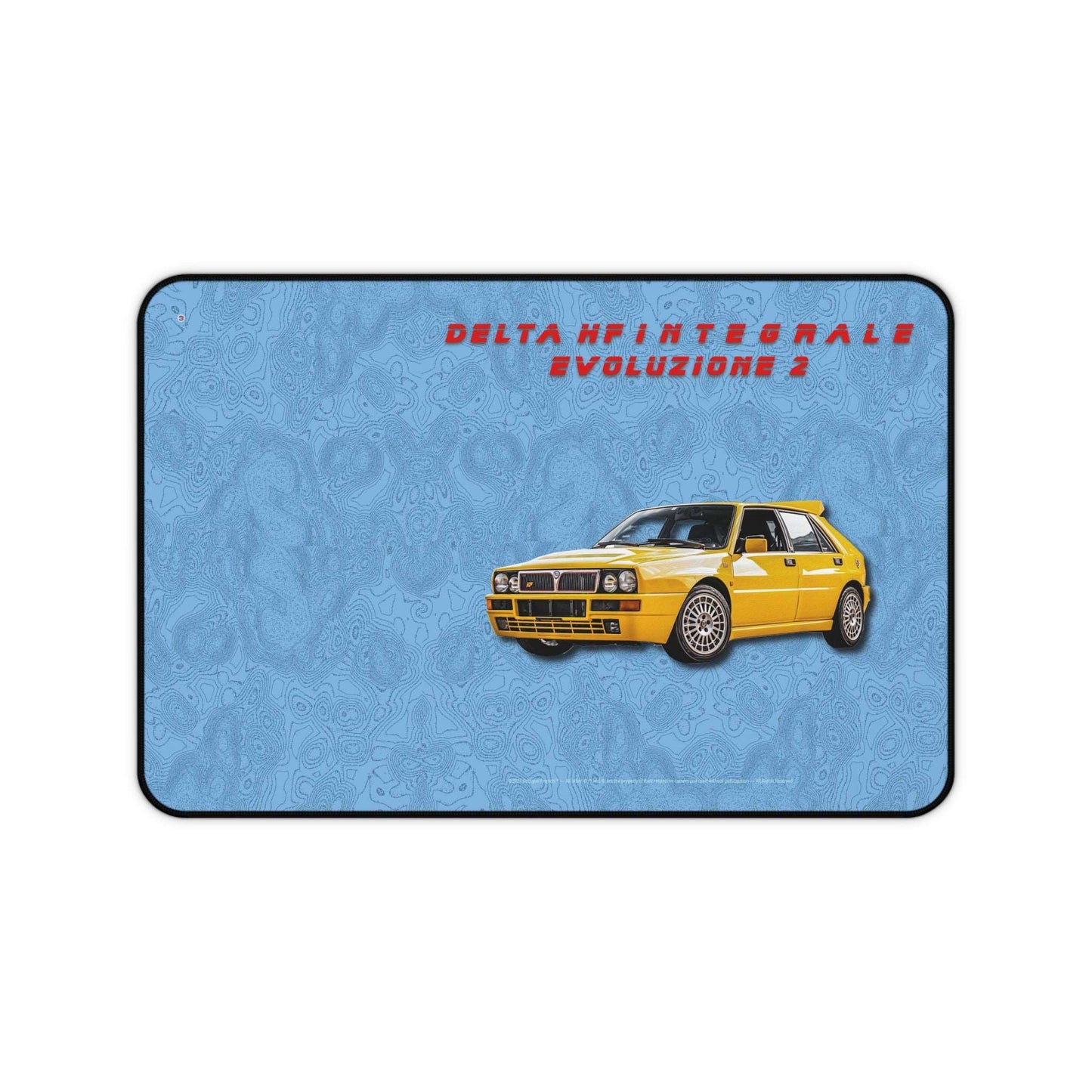  Just Being You, Your Way!-Desk mat | Delta HF Integrale Evo 2. Give your auto shop, home office or cave some automotive flair or personalize it with an artist's impression of your own beast for something truly unique.-Desk Mats - DELTA HF INTEGRALE EVO 2 P0P1P2P3