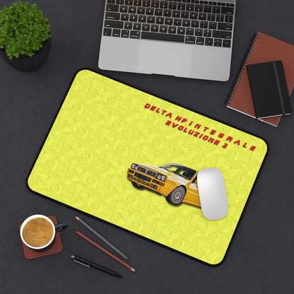  Just Being You, Your Way!-Desk mat | Delta HF Integrale Evo 2. Give your auto shop, home office or cave some automotive flair or personalize it with an artist's impression of your own beast for something truly unique.-Desk Mats - DELTA HF INTEGRALE EVO 2 P0P1P2P3