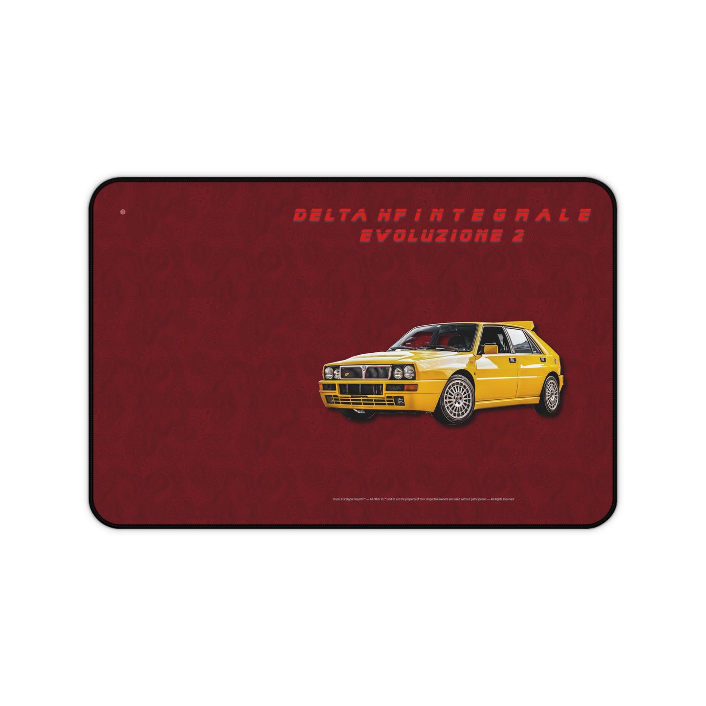  Just Being You, Your Way!-Desk mat | Delta HF Integrale Evo 2. Give your auto shop, home office or cave some automotive flair or personalize it with an artist's impression of your own beast for something truly unique.-Desk Mats - DELTA HF INTEGRALE EVO 2 P0P1P2P3