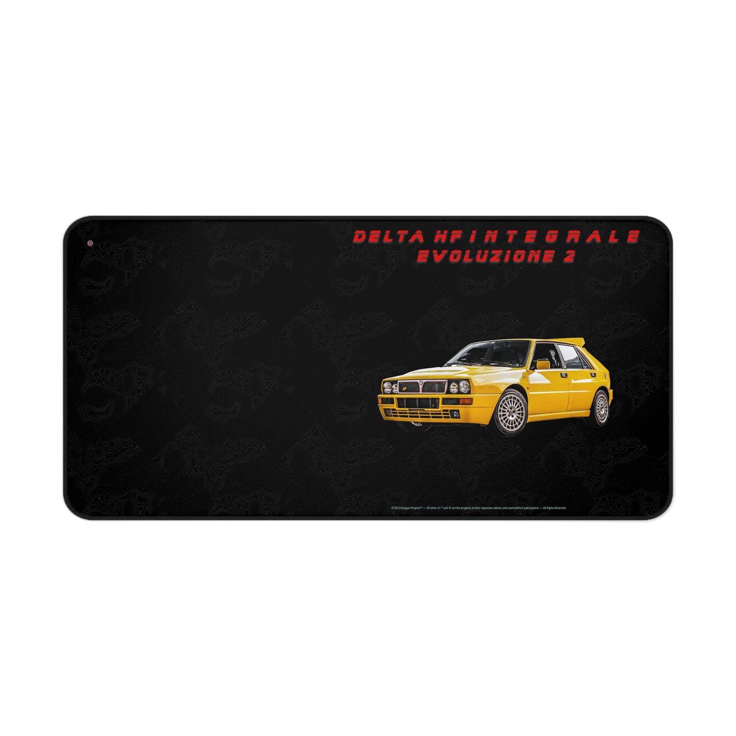  Just Being You, Your Way!-Desk mat | Delta HF Integrale Evo 2. Give your auto shop, home office or cave some automotive flair or personalize it with an artist's impression of your own beast for something truly unique.-Desk Mats - DELTA HF INTEGRALE EVO 2 P0P1P2P3