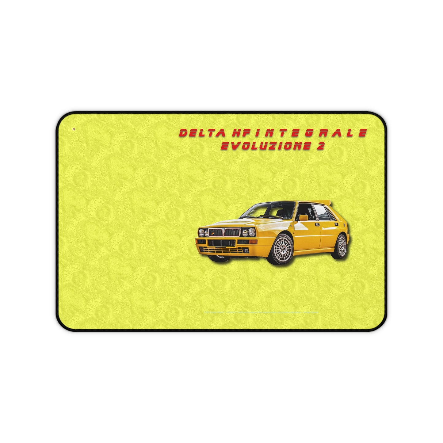  Just Being You, Your Way!-Desk mat | Delta HF Integrale Evo 2. Give your auto shop, home office or cave some automotive flair or personalize it with an artist's impression of your own beast for something truly unique.-Desk Mats - DELTA HF INTEGRALE EVO 2 P0P1P2P3