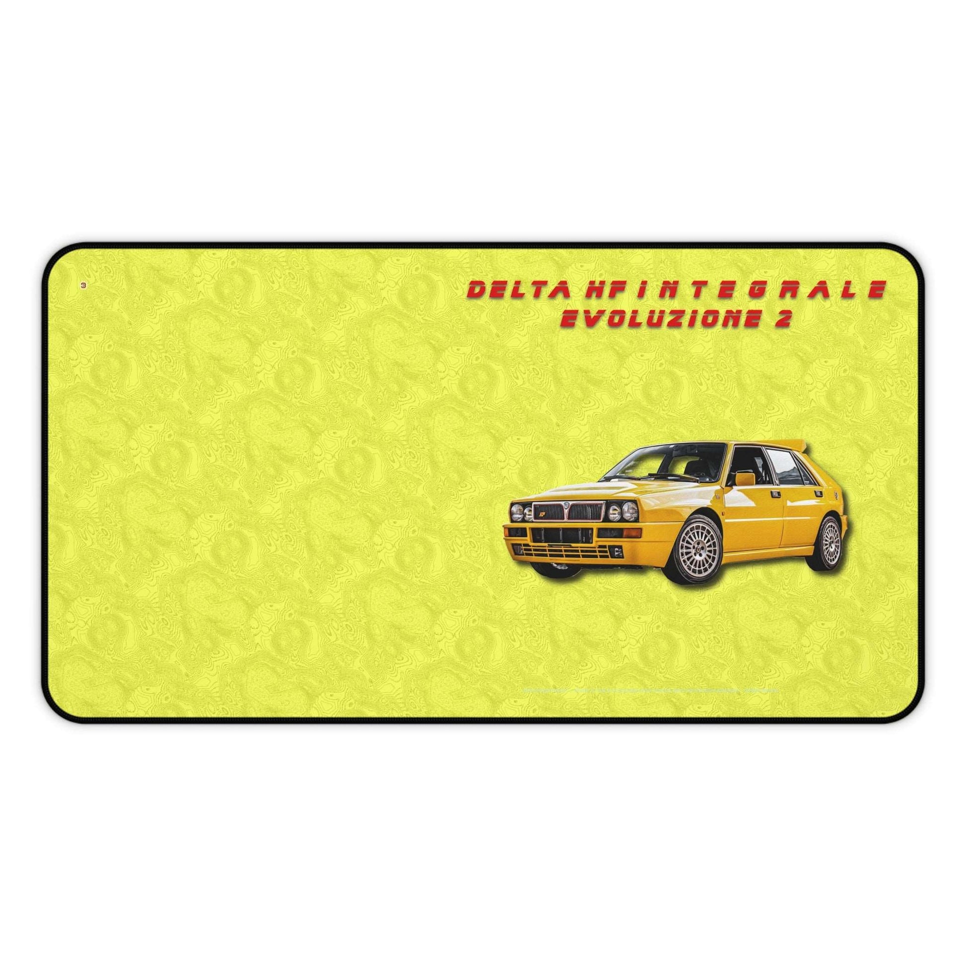  Just Being You, Your Way!-Desk mat | Delta HF Integrale Evo 2. Give your auto shop, home office or cave some automotive flair or personalize it with an artist's impression of your own beast for something truly unique.-Desk Mats - DELTA HF INTEGRALE EVO 2 P0P1P2P3