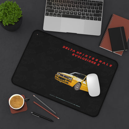  Just Being You, Your Way!-Desk mat | Delta HF Integrale Evo 2. Give your auto shop, home office or cave some automotive flair or personalize it with an artist's impression of your own beast for something truly unique.-Desk Mats - DELTA HF INTEGRALE EVO 2 P0P1P2P3