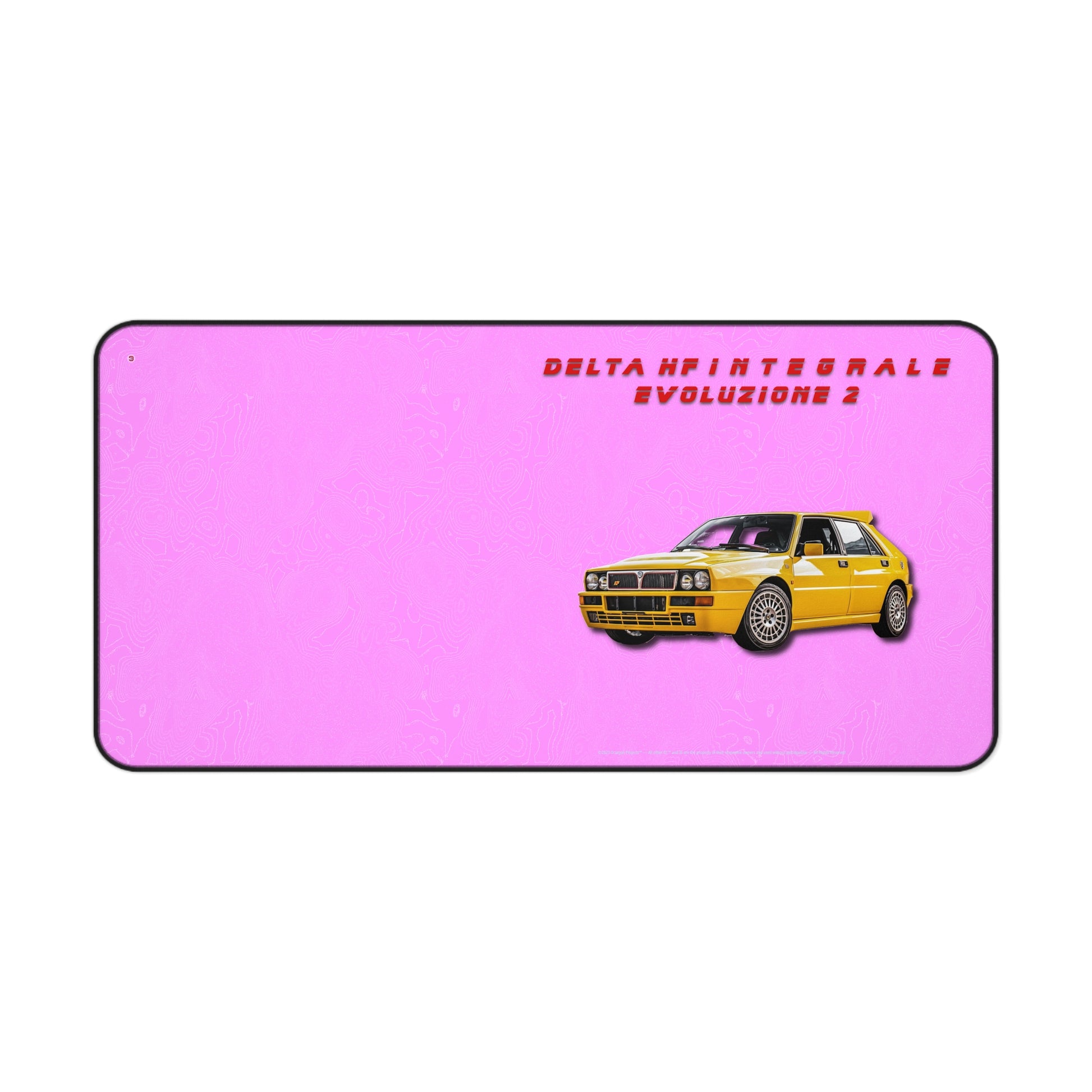  Just Being You, Your Way!-Desk mat | Delta HF Integrale Evo 2. Give your auto shop, home office or cave some automotive flair or personalize it with an artist's impression of your own beast for something truly unique.-Desk Mats - DELTA HF INTEGRALE EVO 2 P0P1P2P3