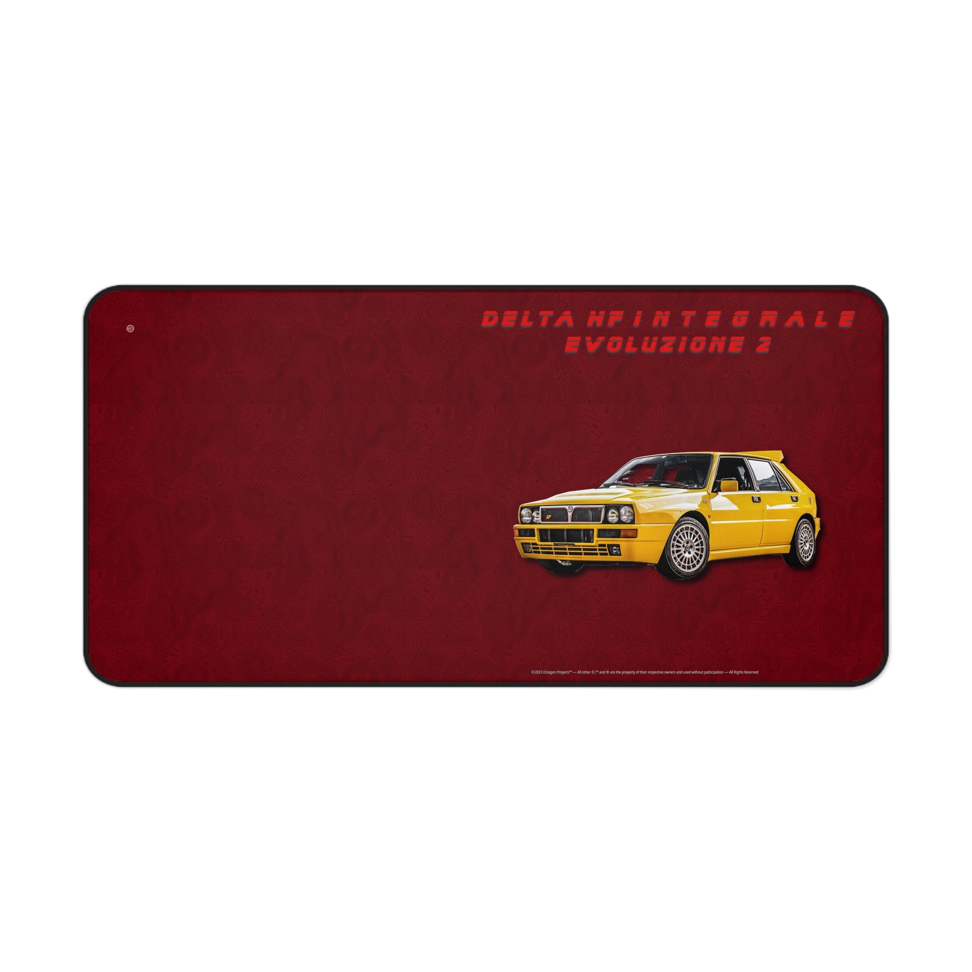  Just Being You, Your Way!-Desk mat | Delta HF Integrale Evo 2. Give your auto shop, home office or cave some automotive flair or personalize it with an artist's impression of your own beast for something truly unique.-Desk Mats - DELTA HF INTEGRALE EVO 2 P0P1P2P3