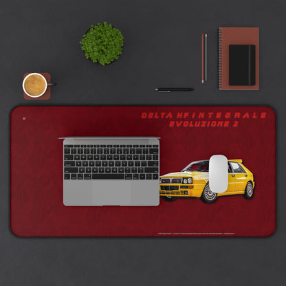  Just Being You, Your Way!-Desk mat | Delta HF Integrale Evo 2. Give your auto shop, home office or cave some automotive flair or personalize it with an artist's impression of your own beast for something truly unique.-Desk Mats - DELTA HF INTEGRALE EVO 2 P0P1P2P3