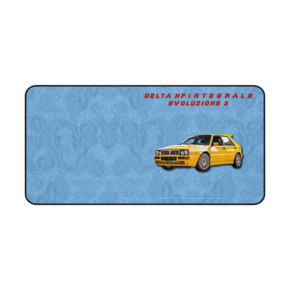  Just Being You, Your Way!-Desk mat | Delta HF Integrale Evo 2. Give your auto shop, home office or cave some automotive flair or personalize it with an artist's impression of your own beast for something truly unique.-Desk Mats - DELTA HF INTEGRALE EVO 2 P0P1P2P3