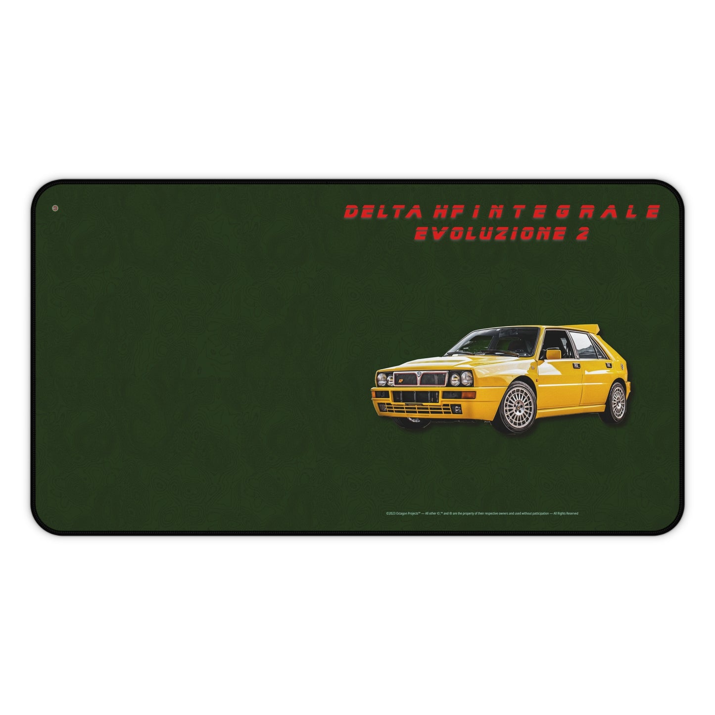  Just Being You, Your Way!-Desk mat | Delta HF Integrale Evo 2. Give your auto shop, home office or cave some automotive flair or personalize it with an artist's impression of your own beast for something truly unique.-Desk Mats - DELTA HF INTEGRALE EVO 2 P0P1P2P3