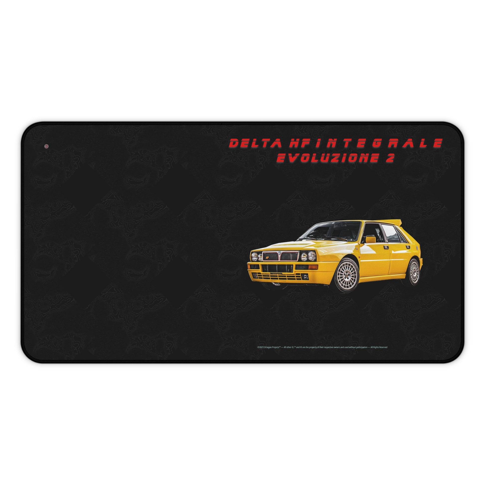  Just Being You, Your Way!-Desk mat | Delta HF Integrale Evo 2. Give your auto shop, home office or cave some automotive flair or personalize it with an artist's impression of your own beast for something truly unique.-Desk Mats - DELTA HF INTEGRALE EVO 2 P0P1P2P3