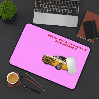  Just Being You, Your Way!-Desk mat | Delta HF Integrale Evo 2. Give your auto shop, home office or cave some automotive flair or personalize it with an artist's impression of your own beast for something truly unique.-Desk Mats - DELTA HF INTEGRALE EVO 2 P0P1P2P3