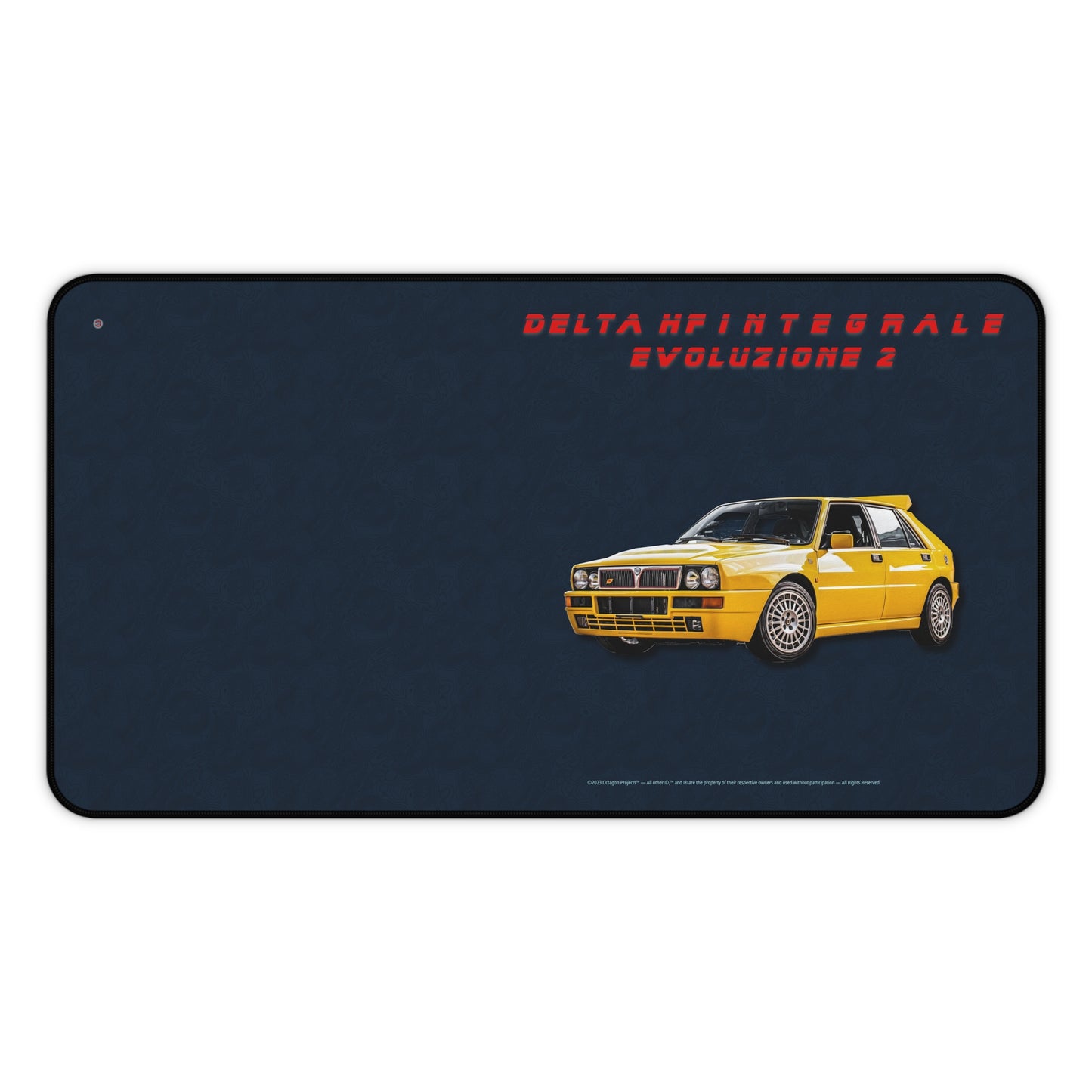  Just Being You, Your Way!-Desk mat | Delta HF Integrale Evo 2. Give your auto shop, home office or cave some automotive flair or personalize it with an artist's impression of your own beast for something truly unique.-Desk Mats - DELTA HF INTEGRALE EVO 2 P0P1P2P3