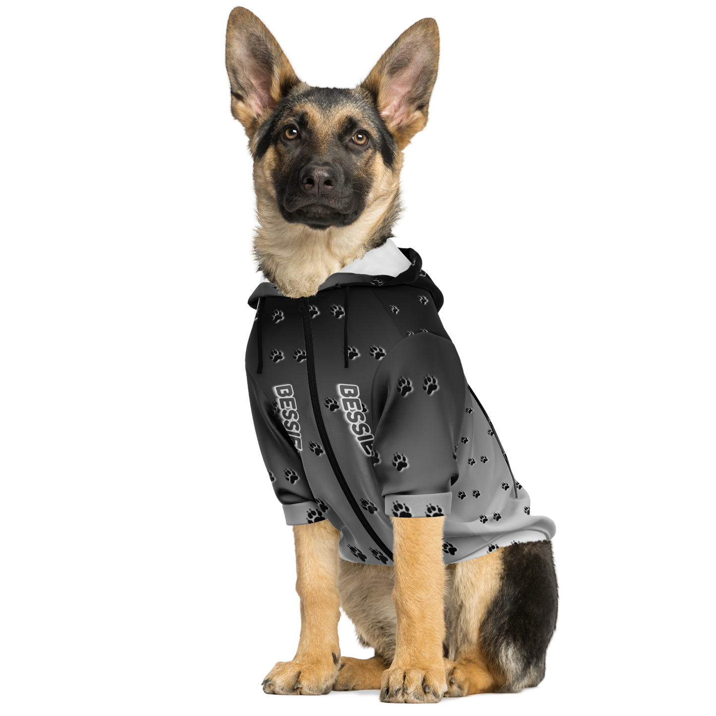  Just Being You, Your Way!-Dog Apparel | Pimp your pooch with this customizable hoodie-Dog Hoodie - AOP - PAW TRAIL P0P1P2P3