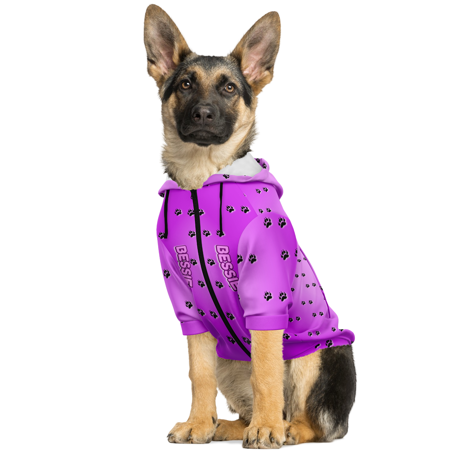  Just Being You, Your Way!-Dog Apparel | Pimp your pooch with this customizable hoodie-Dog Hoodie - AOP - PAW TRAIL P0P1P2P3