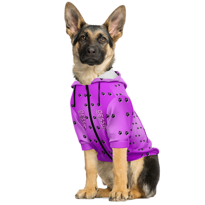  Just Being You, Your Way!-Dog Apparel | Pimp your pooch with this customizable hoodie-Dog Hoodie - AOP - PAW TRAIL P0P1P2P3