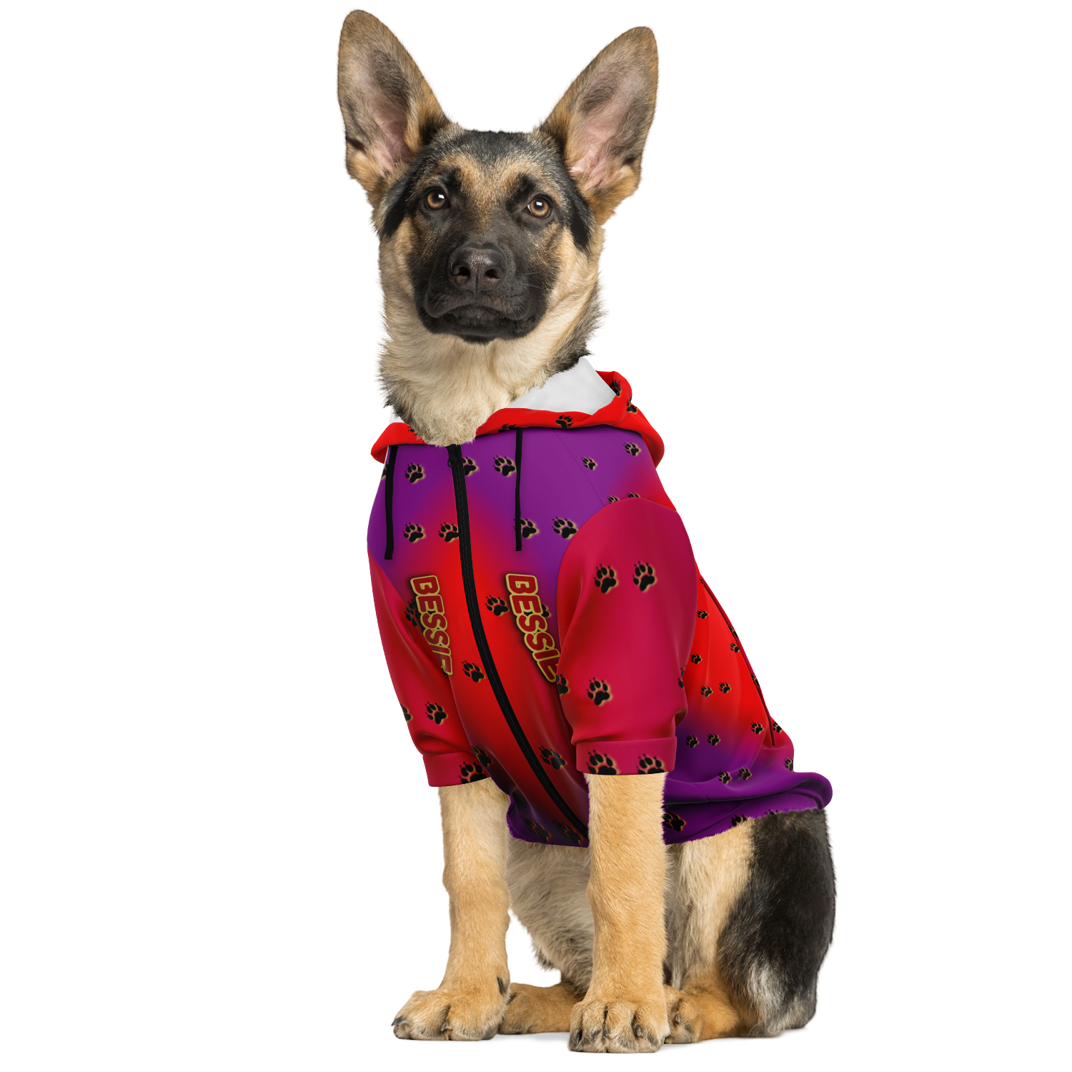  Just Being You, Your Way!-Dog Apparel | Pimp your pooch with this customizable hoodie-Dog Hoodie - AOP - PAW TRAIL P0P1P2P3