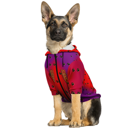  Just Being You, Your Way!-Dog Apparel | Pimp your pooch with this customizable hoodie-Dog Hoodie - AOP - PAW TRAIL P0P1P2P3