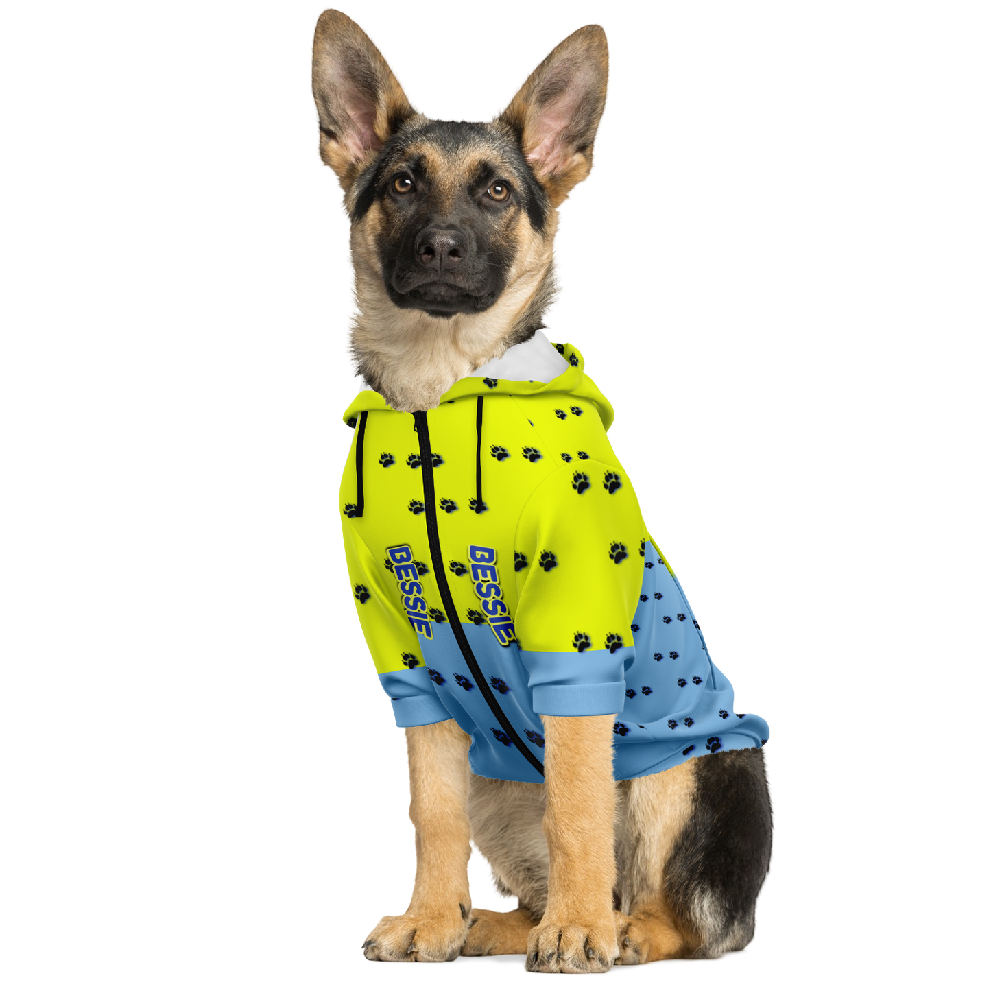  Just Being You, Your Way!-Dog Apparel | Pimp your pooch with this customizable hoodie-Dog Hoodie - AOP - PAW TRAIL P0P1P2P3