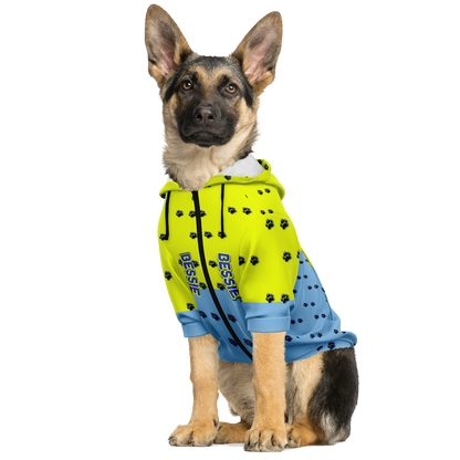  Just Being You, Your Way!-Dog Apparel | Pimp your pooch with this customizable hoodie-Dog Hoodie - AOP - PAW TRAIL P0P1P2P3