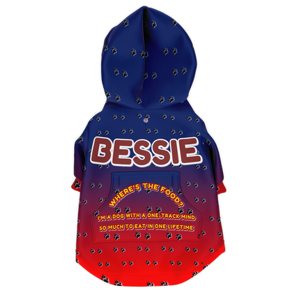  Just Being You, Your Way!-Dog Apparel | Pimp your pooch with this customizable hoodie-Dog Hoodie - AOP - PAW TRAIL P0P1P2P3