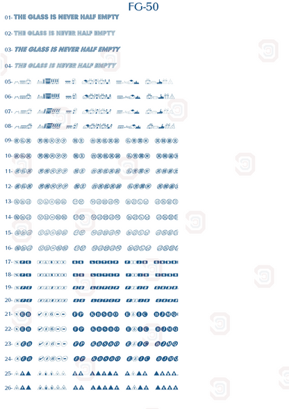 Font Catalog | Choose a font to match your style and mood from font set 1 Just Being You, Your Way!