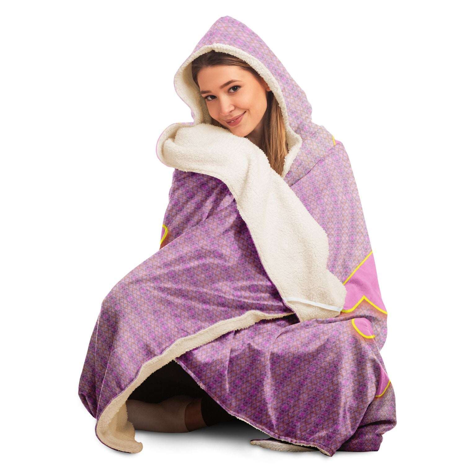  Just Being You, Your Way!-Loungewear for Divas | Feel like royalty with this customizable hooded blanket in a great range of colors-HOODED BLANKET - AOP - MIX P0P1P2P3