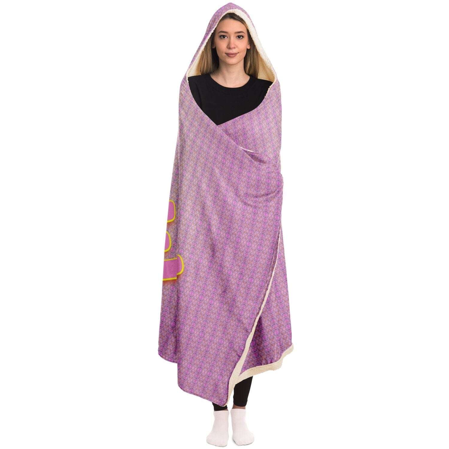  Just Being You, Your Way!-Loungewear for Divas | Feel like royalty with this customizable hooded blanket in a great range of colors-HOODED BLANKET - AOP - MIX P0P1P2P3