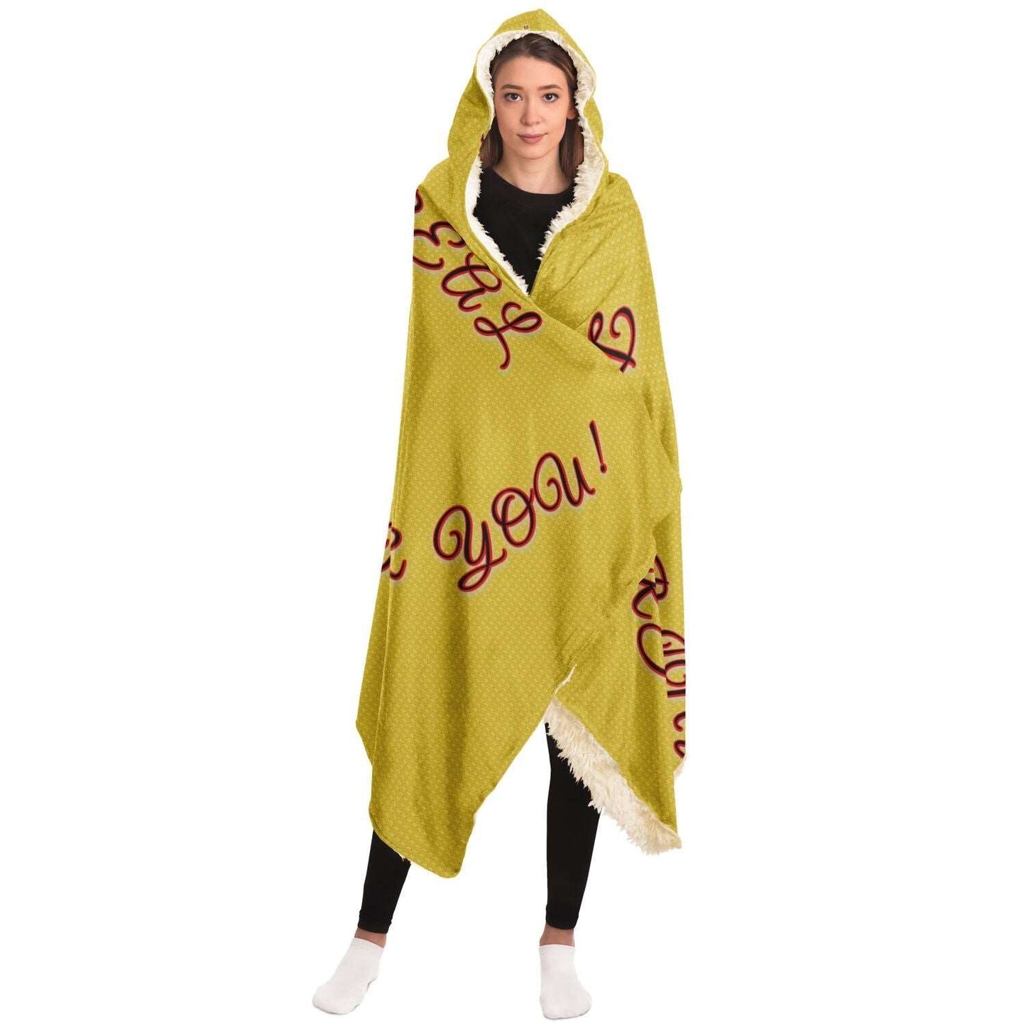  Just Being You, Your Way!-Loungewear for Divas | Feel like royalty with this customizable hooded blanket in a great range of colors-HOODED BLANKET - AOP - MIX P0P1P2P3