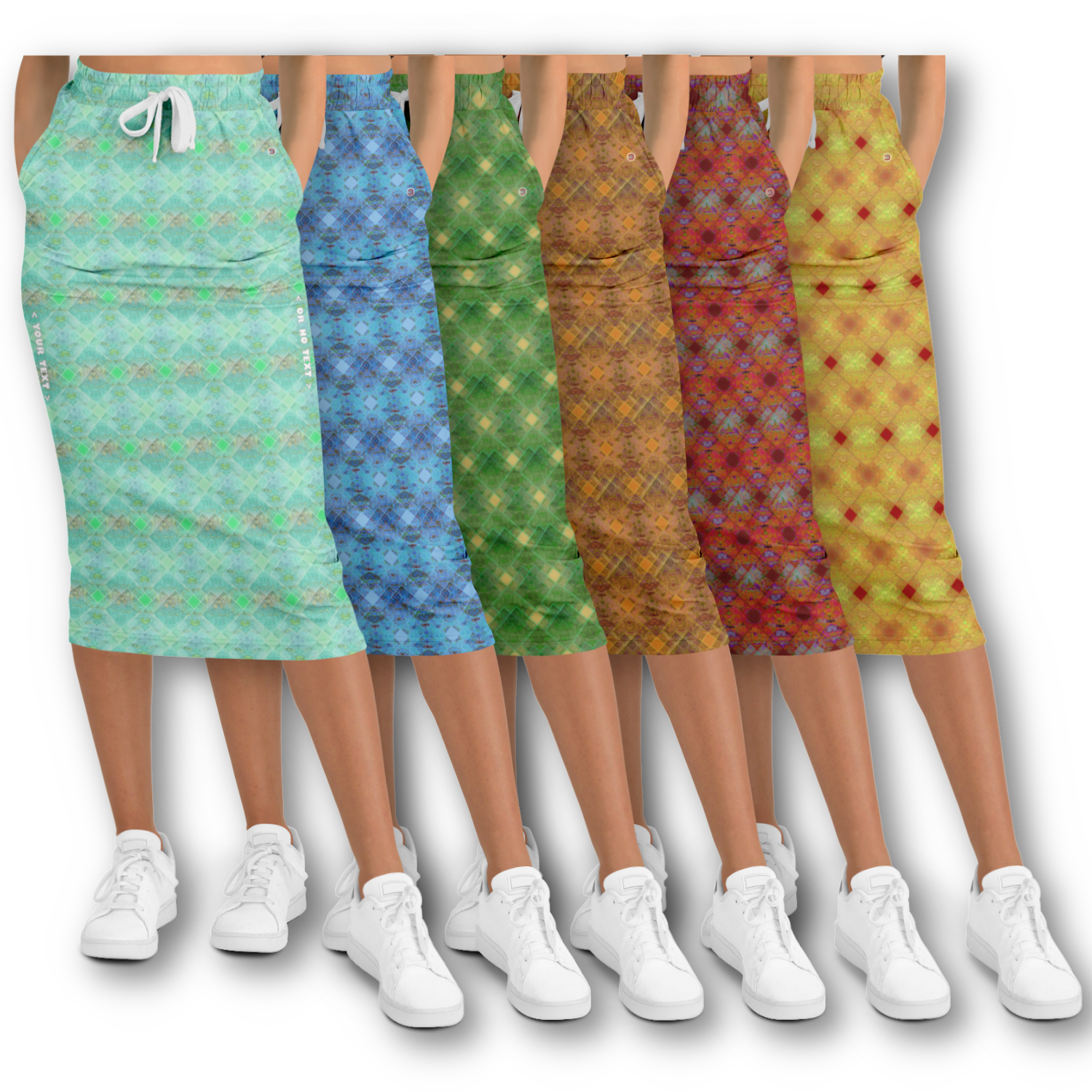  Just Being You, Your Way!-Loungewear for Divas | Rock the sporty chic look with this amazing skirt in great all-over-printed colors-Casual skirt - AOP - CC P0P1