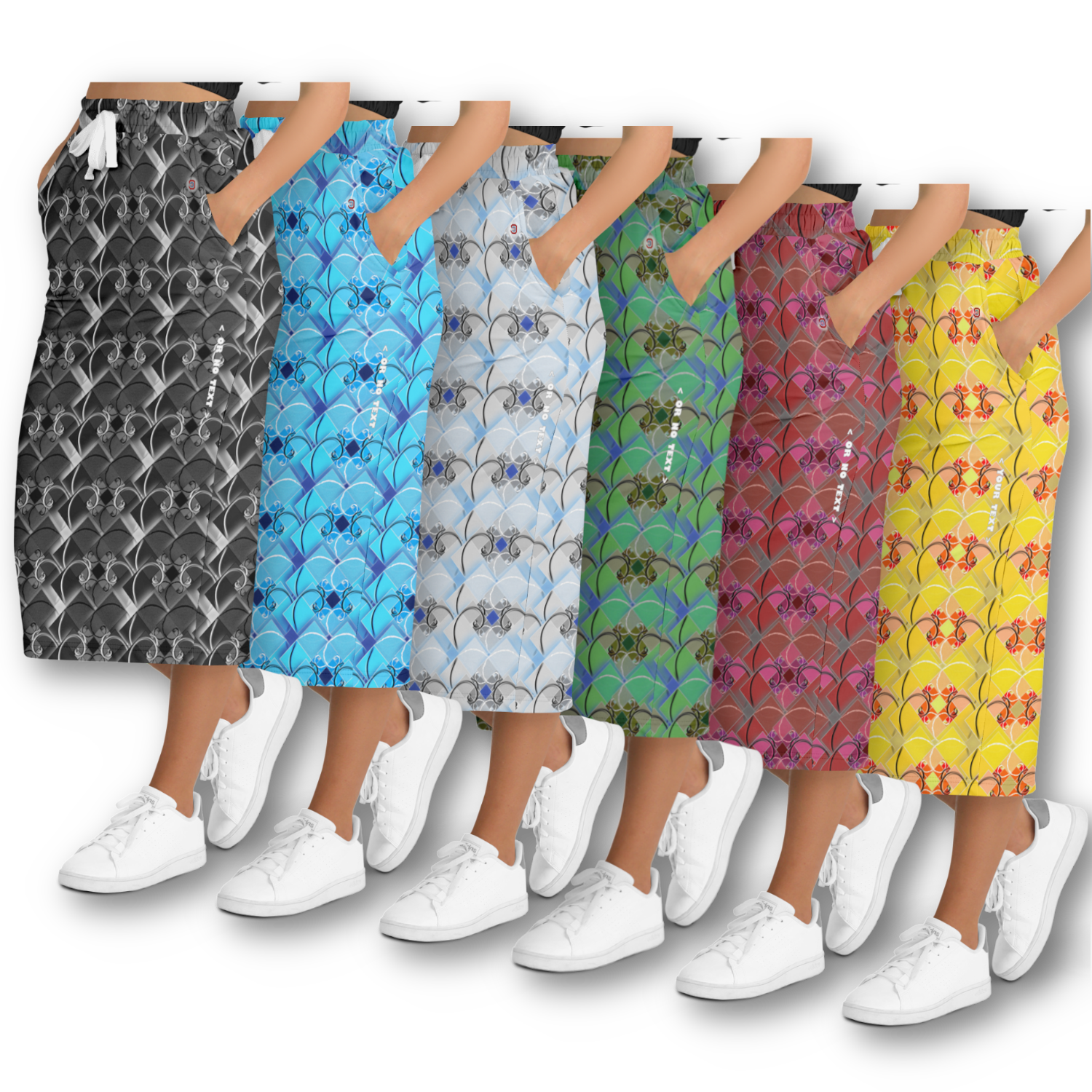  Just Being You, Your Way!-Loungewear for Divas | Rock the sporty chic look with this amazing skirt in great all-over-printed colors-Casual skirt - AOP - GM P0P1