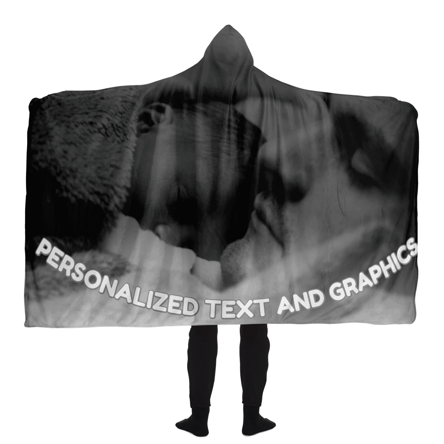  Just Being You, Your Way!-Loungewear for Dudes | Customizable, warm enough for any adventure and in a great range of colors-HOODED BLANKET - AOP - MIX P0P1P2P3
