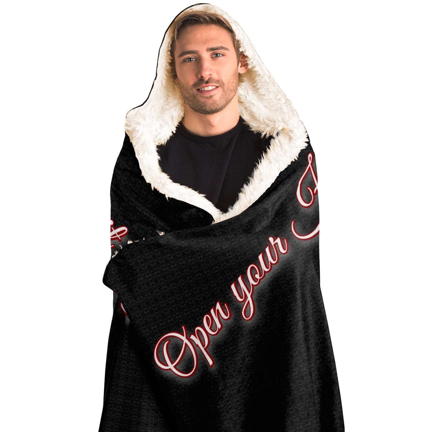  Just Being You, Your Way!-Loungewear for Dudes | Customizable, warm enough for any adventure and in a great range of colors-HOODED BLANKET - AOP - MIX P0P1P2P3