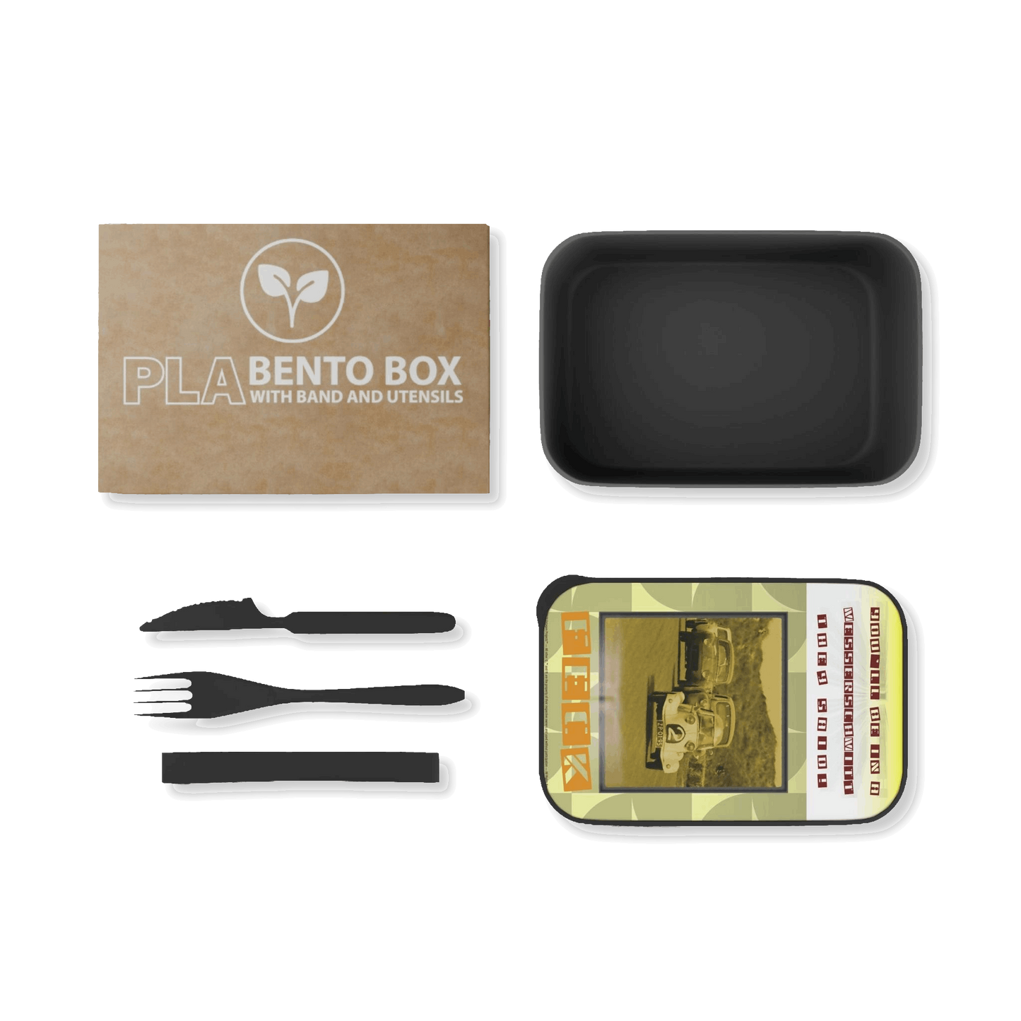  Just Being You, Your Way!-Lunch box with utensils | Customizable eco-friendly way to enjoy your lunch in style-Travel Accessories - FECK P0P1P2P3